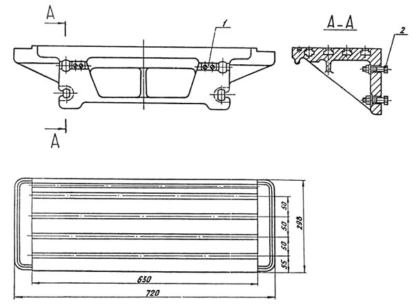 Присоединительные базы верстата ФС-250 (ФС250). Горизонтальный стол